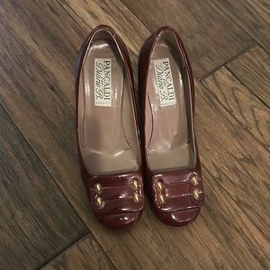 Stunning, dark red Patton, leather pumps